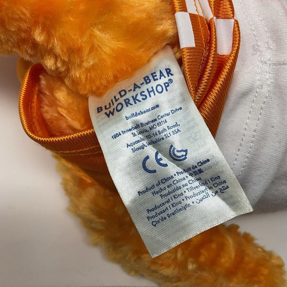 Build A Bear Workshop Dinosaur Orange Blue Stuffed Plush Shirt Shorts Outfit